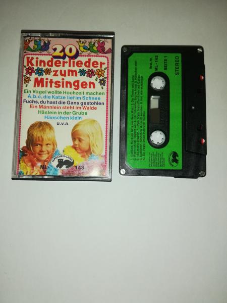 20 Kinderlieder zum Mitsingen 4-fach Silber geschraubt Schwarz mit Grünen Aufkleber ML-143 Märchenland